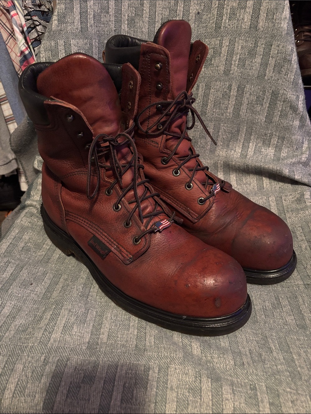 RED WINGS 2408 Safety toe work boot. 13D